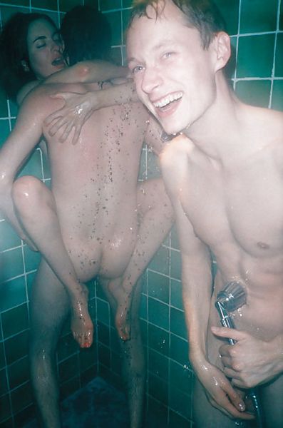 Bareback Orgy In Public Toilet with my best friend's ...