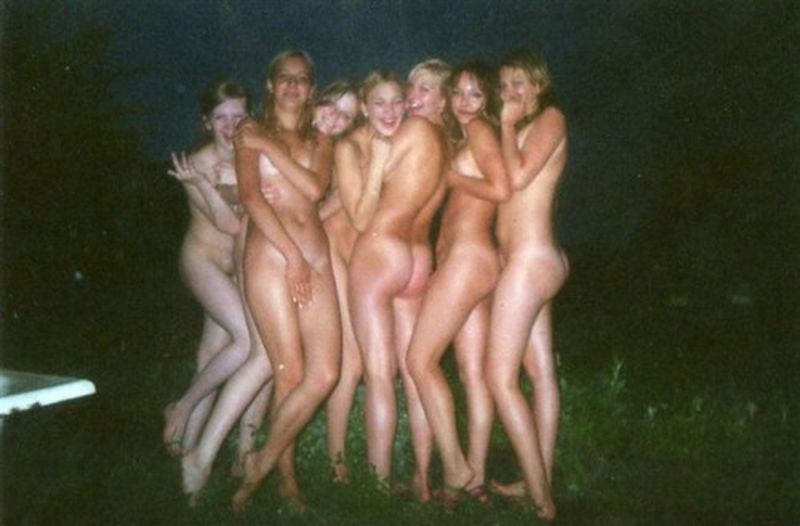 Naked girls party with the raunchy lesbian group â€“ Nudist ...