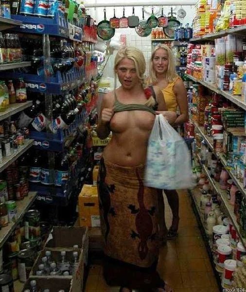 Naked Shopping - Stripping nude in a grocery store bff naked teens amateur ...