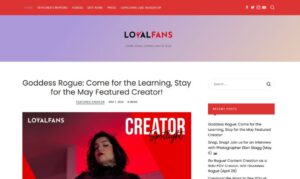 A screenshot of LoyalFan blog section
