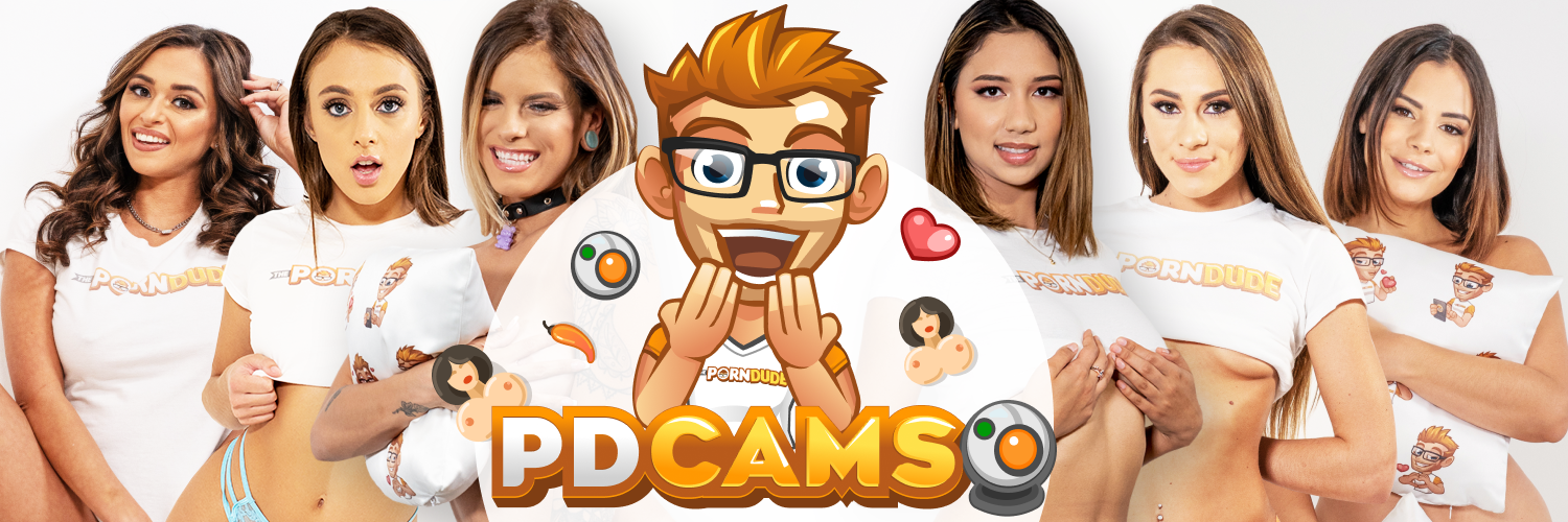 A PDCams banner featuring diverse camgirls