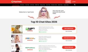 a screenshot of TopChats page